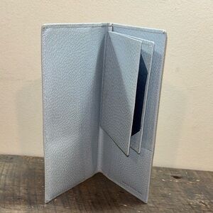 Vintage Smythsom of Bond Street Pale Blue Passport holder and travel wallet